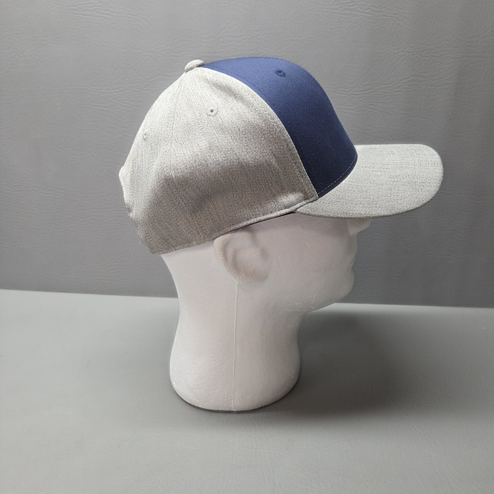 Ariat 110 Flexfit Tech Hat Navy Gray Snapback Western Rodeo Cap BinH