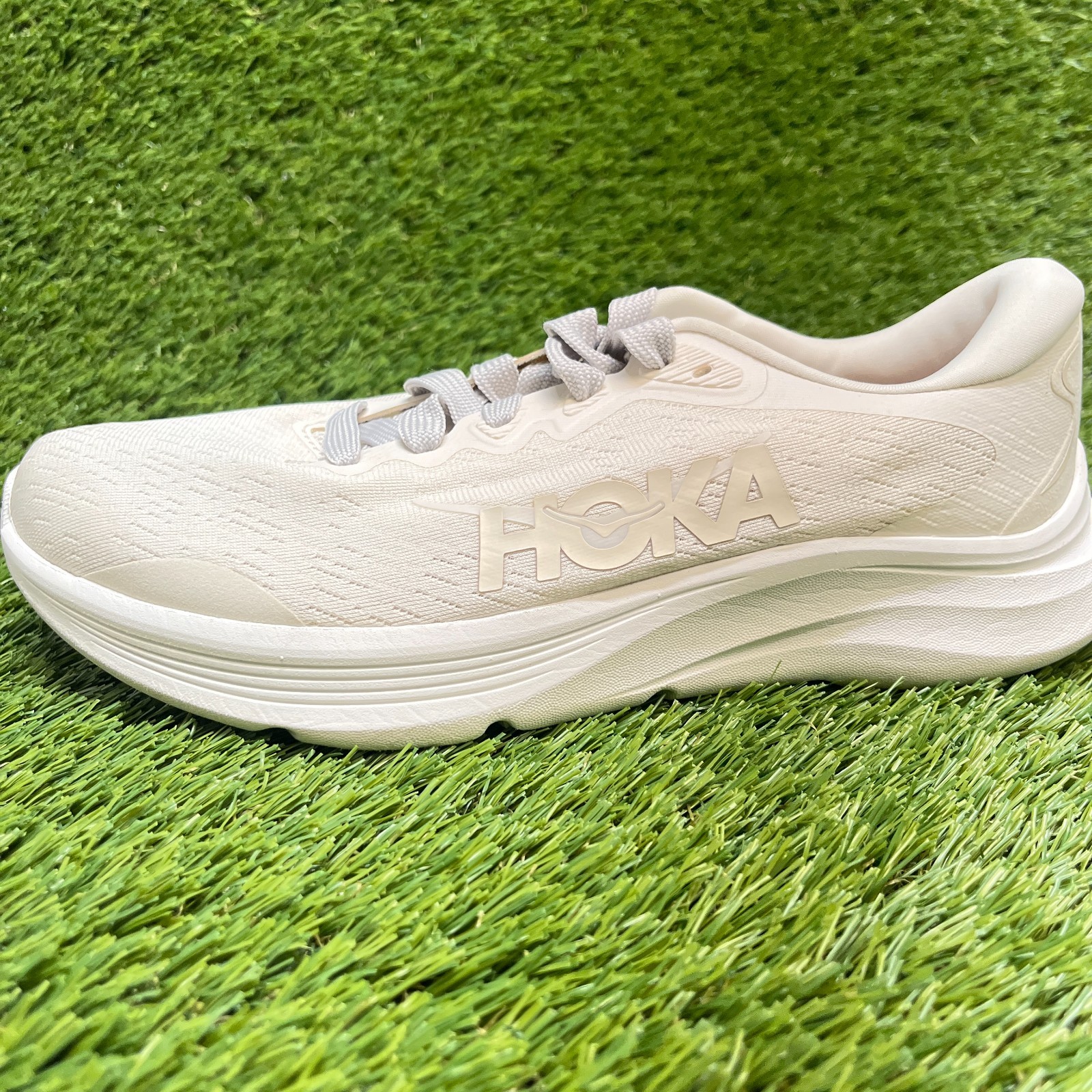 Hoka One One Solimar 2 Womens Size 9D Beige Athletic Running Shoes Sneakers