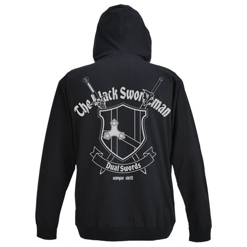 Sword Art Online Black Swordsman Tenjiku Hoodie Black S Size