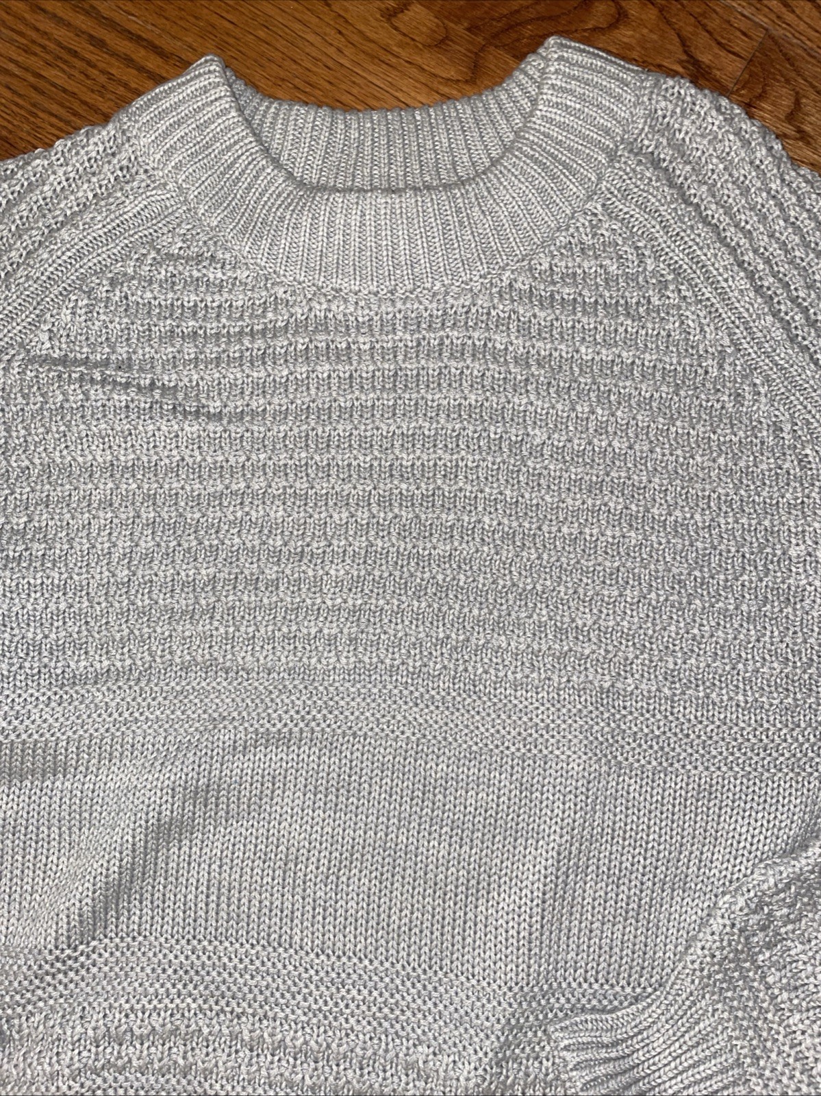 Universal Thread Cotton Acrylic Blend Gray Sweater Size Large Cottage Core