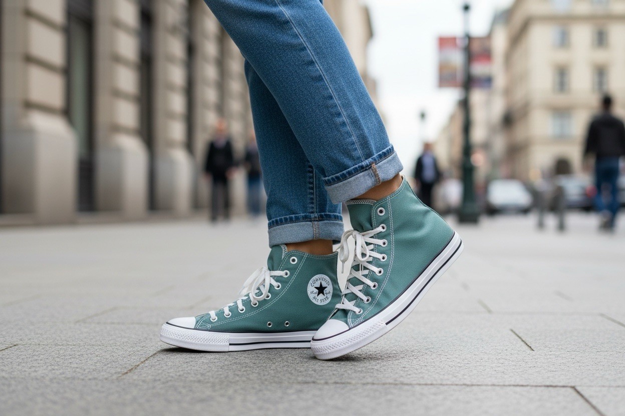 Converse CTAS Hi True Nature Green Men’s 13 / Women’s 15 Canvas Sneakers