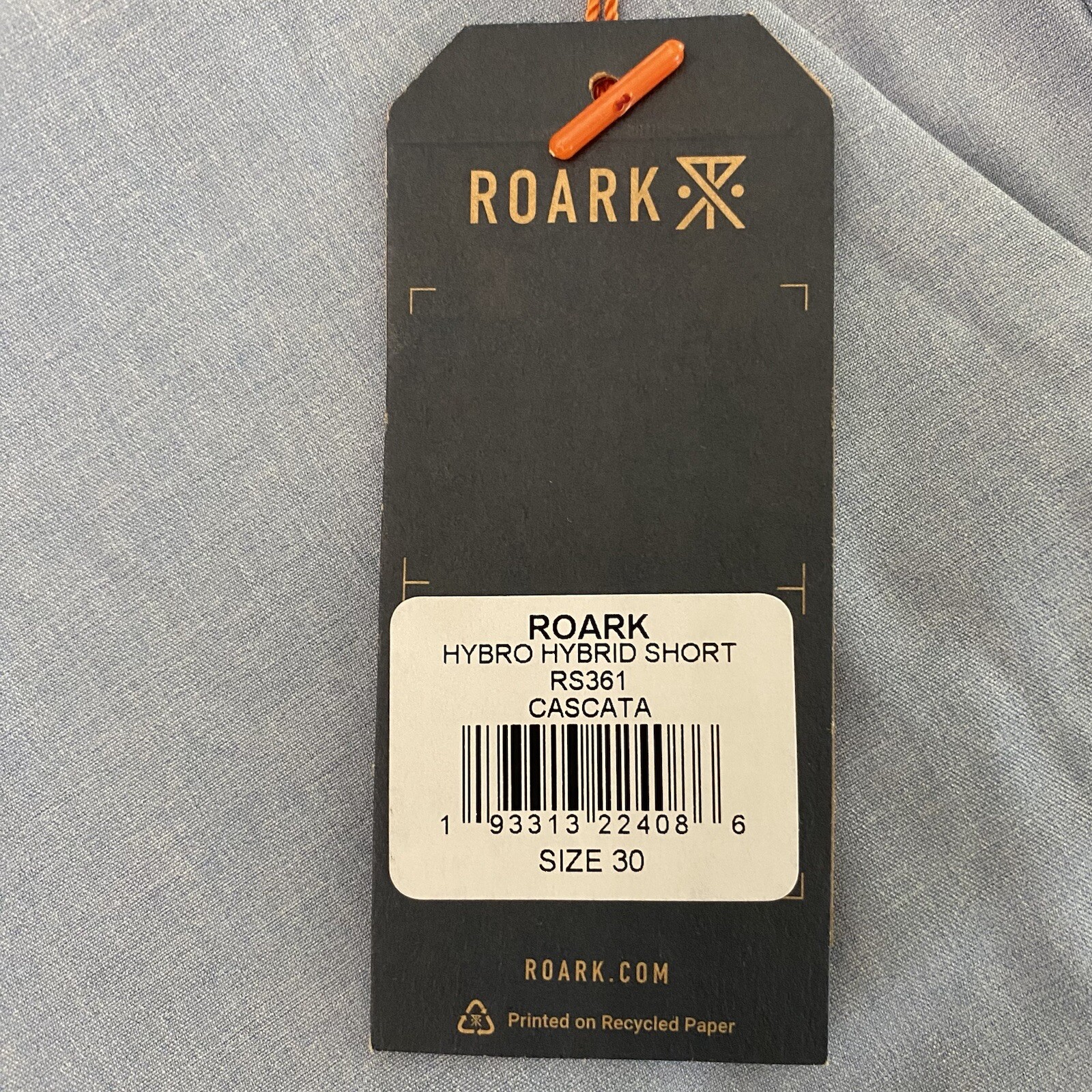 Roark Hybro Hybrid Mens 30 Amphibious Stretch Shorts Blue NWT