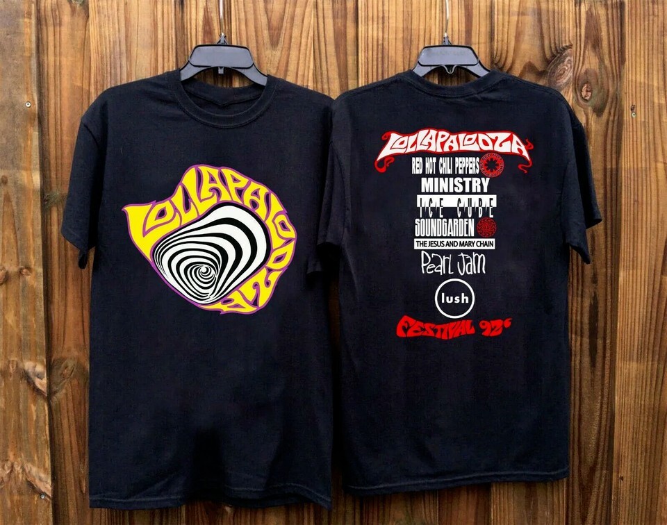 Rare 1992 Lollapalooza Concert Cotton Gift For Fan S to 5XL T-shirt GC