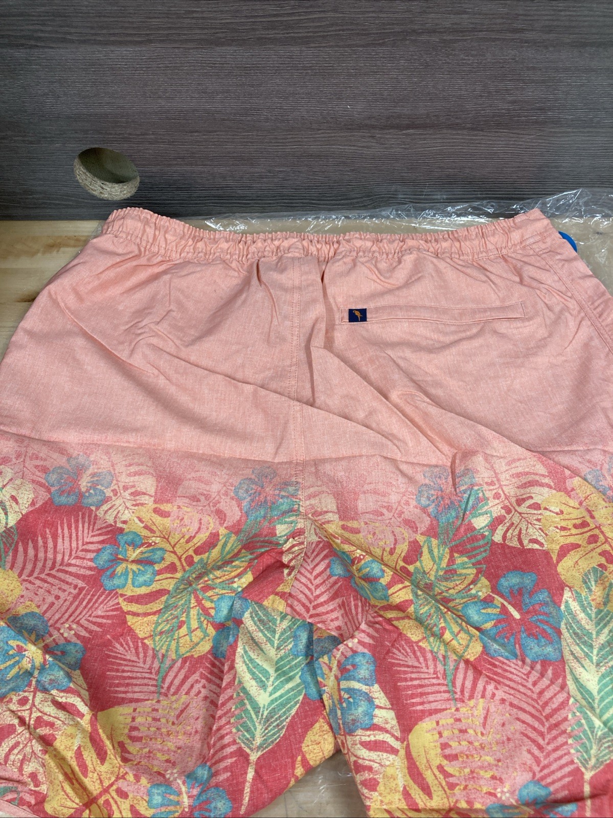 Margaritaville Men’s Swim Trunks Beach Shorts Hibiscus Print Size XL New