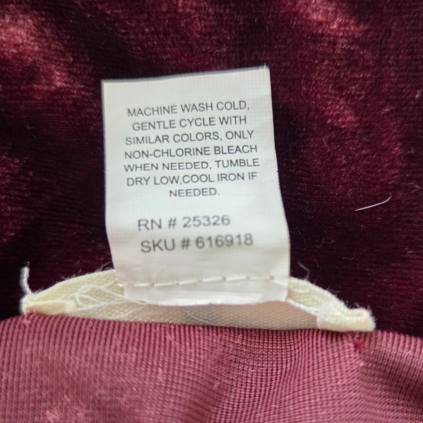 World Market Wine Red Velvet Open Front Duster Kimono Cardigan Robe OS