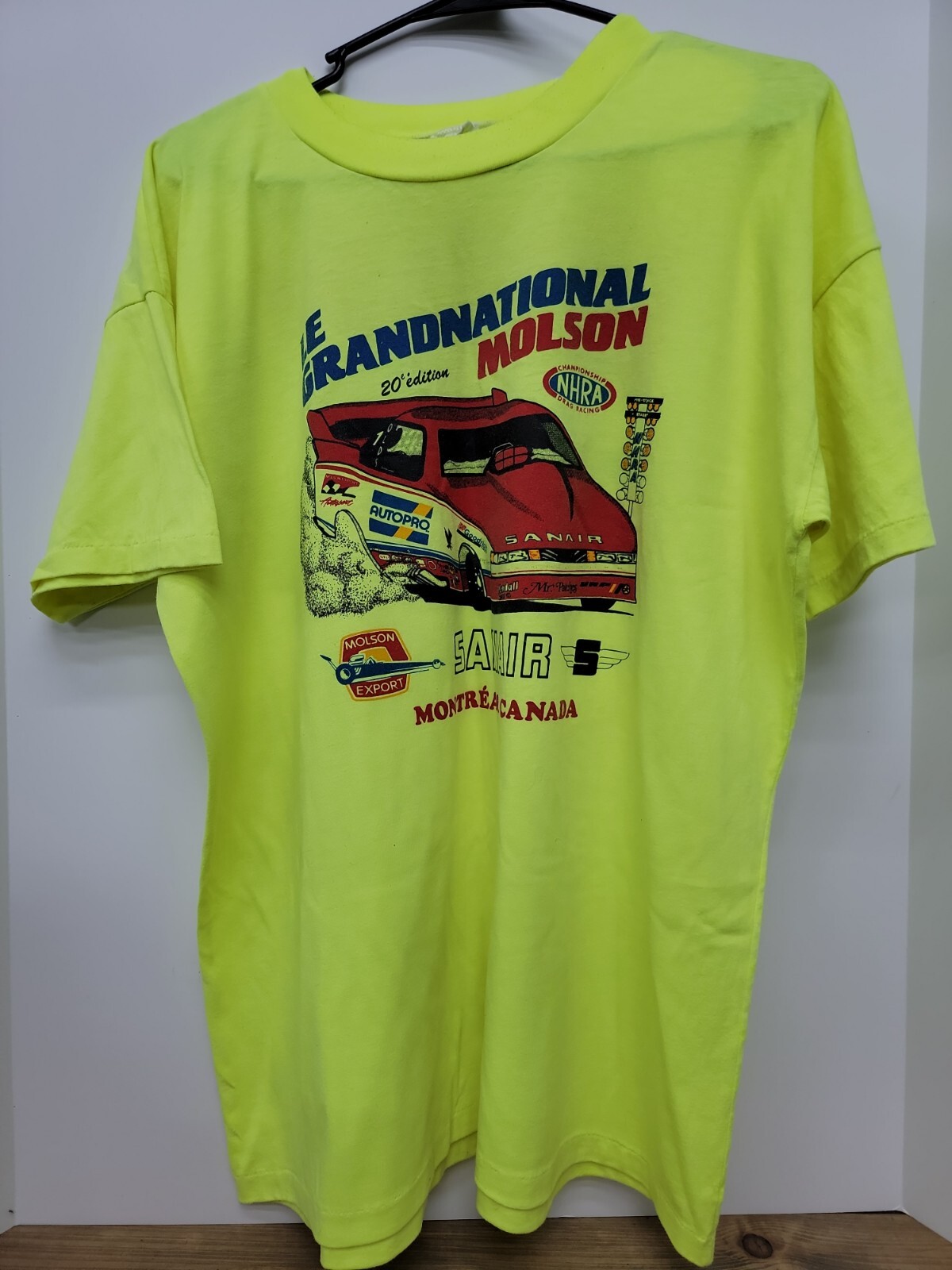 VTG Le Grandnational Funny Car NHRA MOLSON single stitch XL Edman Canada