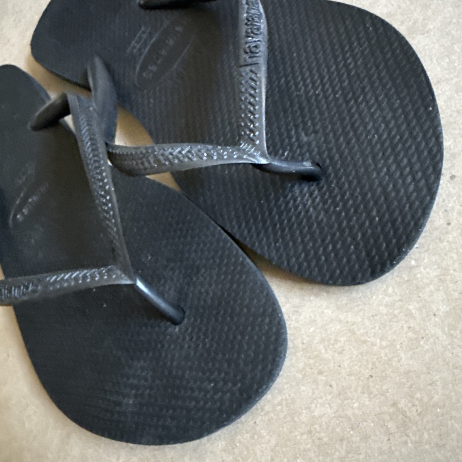 Havaianas Slim Black Classic Flip Flops 39/40 – Preowned Excellent Very Clean