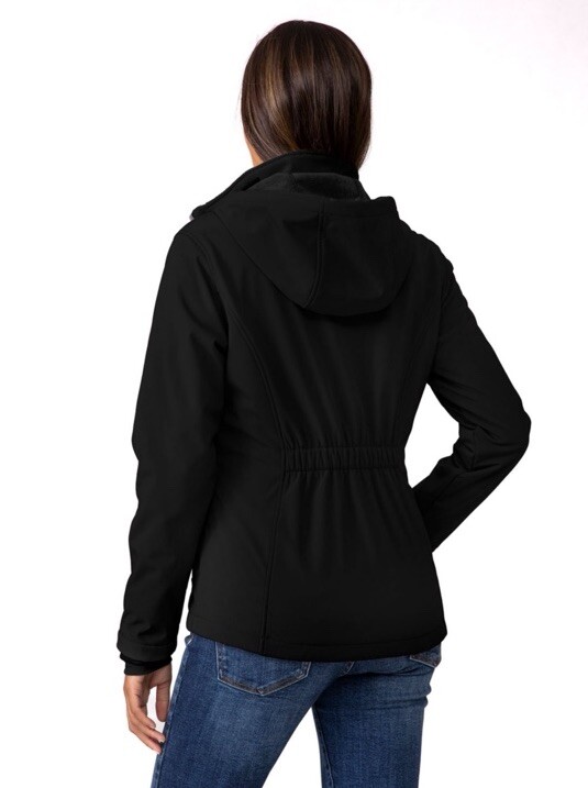 FREE COUNTRY Ladies SUPER SOFTSHELL JACKET Size Large Black NEW