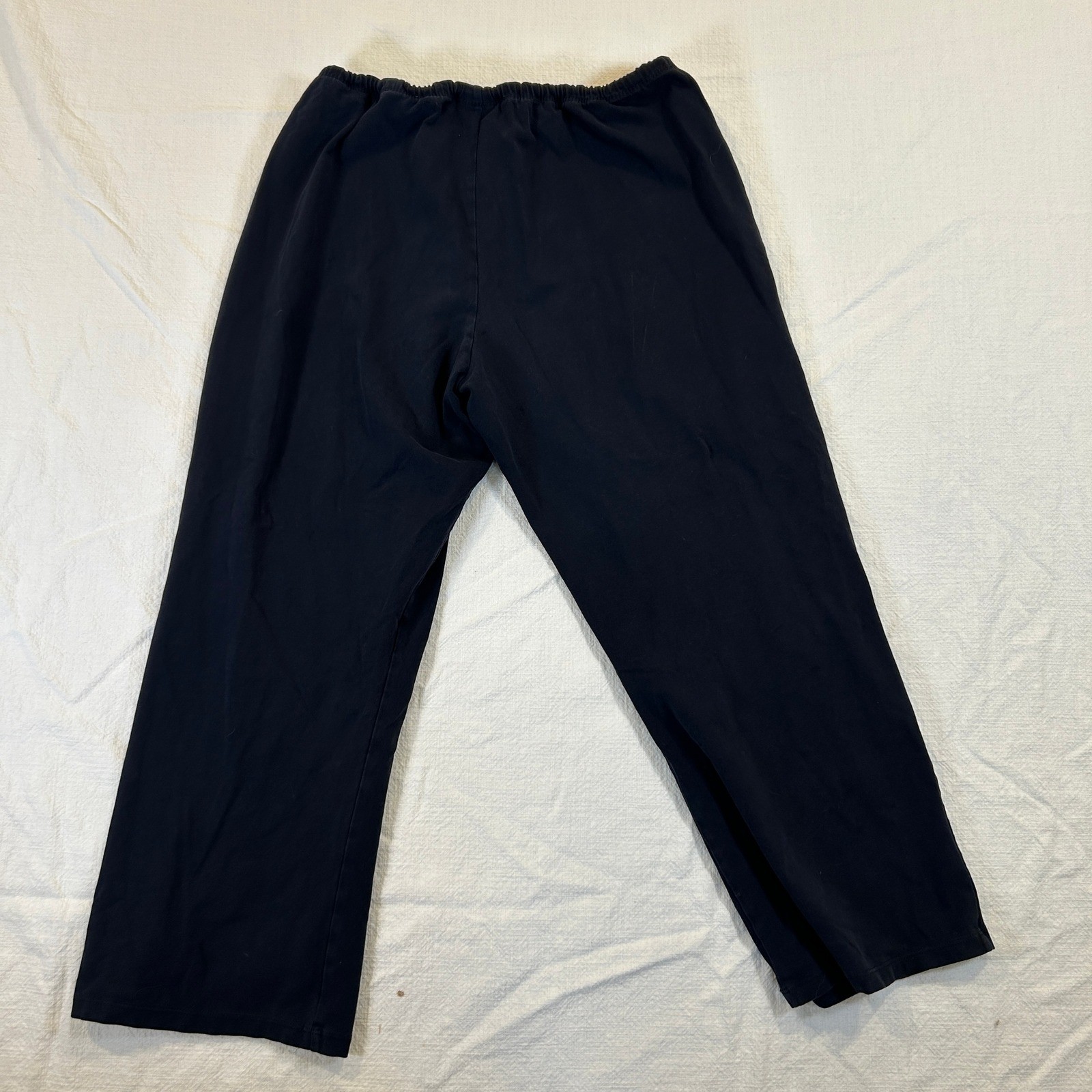 Lot of 2 ProSpirit Womens Drawstring Lounge Pants Black Gray Large Wide Leg