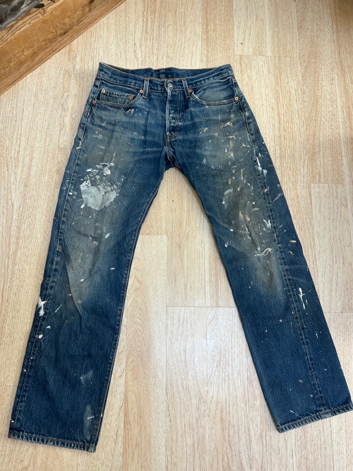 Vintage Levis 501 Jeans Mens 32×32 Blue 90s Made USA Button Fly Denim RARE