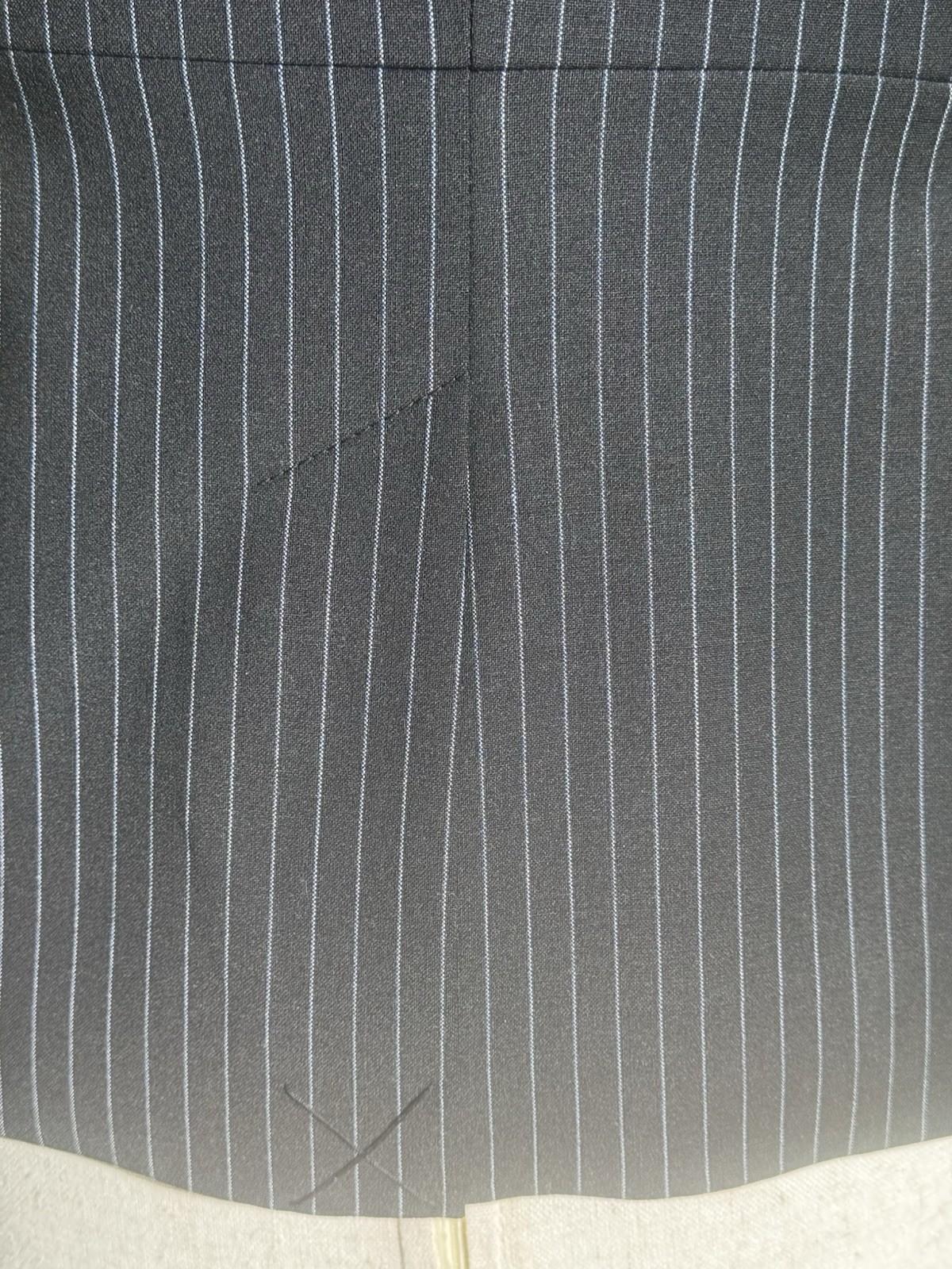 Vintage Rock & Republic Wool Silk Pinstripe Fitted Blazer 00P Y2K Rocker Chic