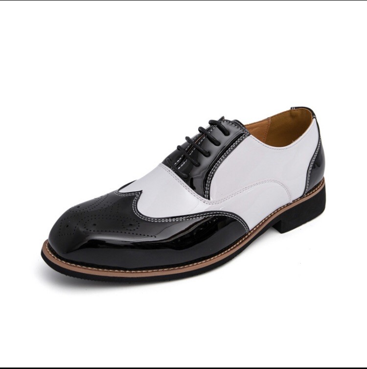 Men’s Brogue Dress Shoes Wingtip Oxford Lace Up Leather Shoes