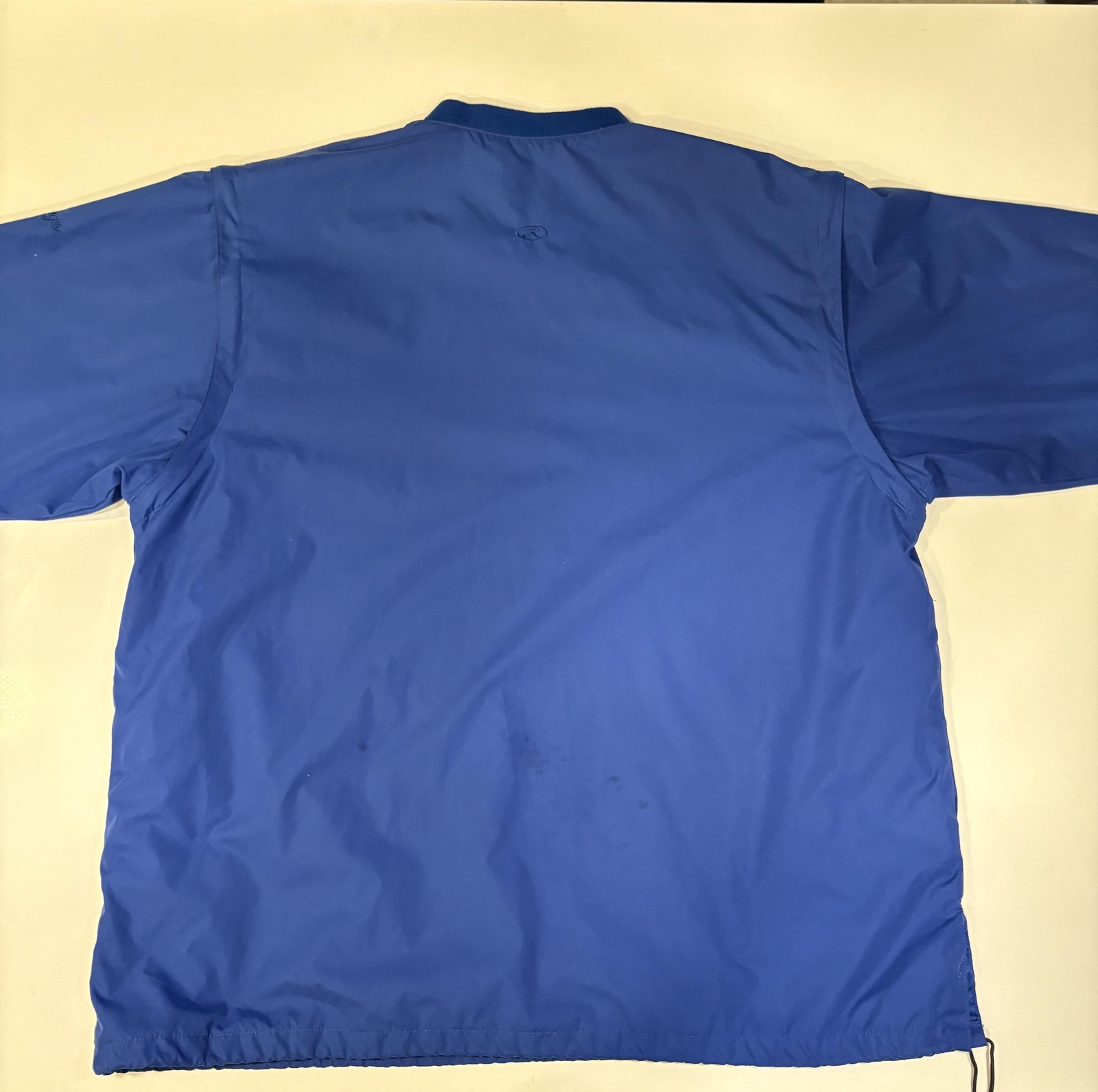 Rawlings Jacket Mens Large Blue Pullover Lightweight Baseball Windbreaker Warmup