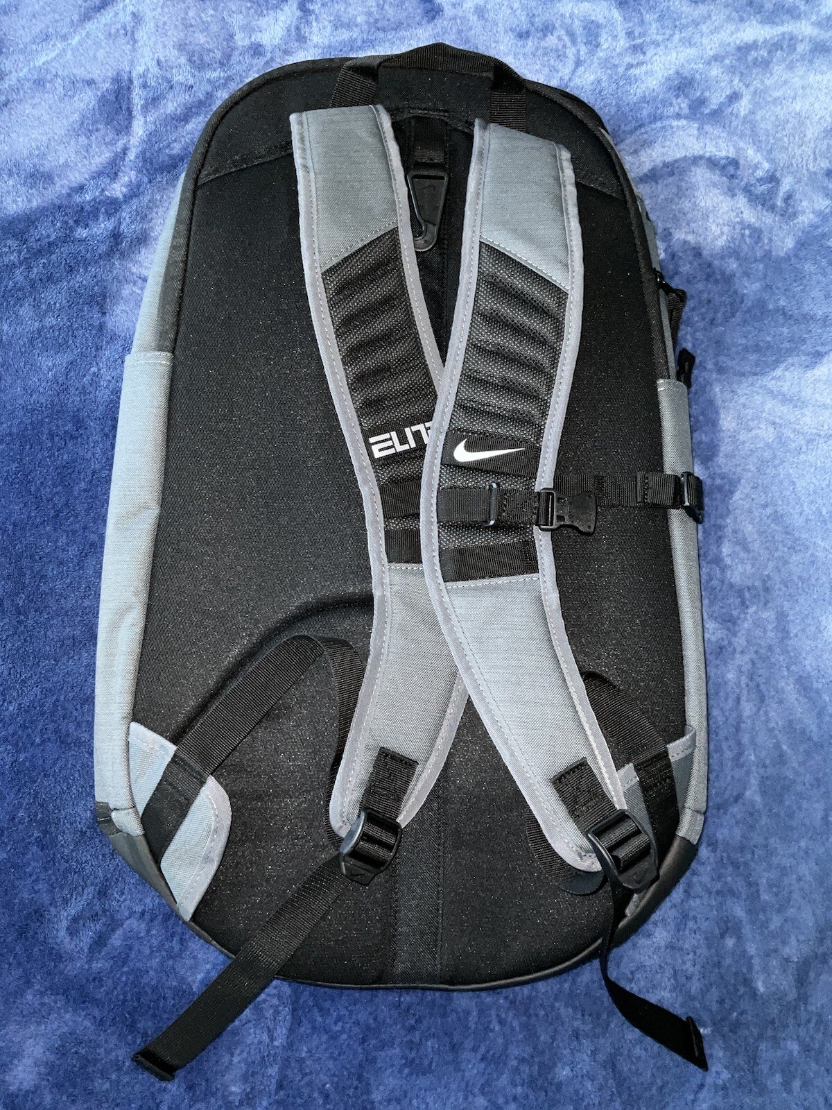 Nike Hoops Elite Pro Grey/Silver Basketball Backpack BA5554-022 NWT