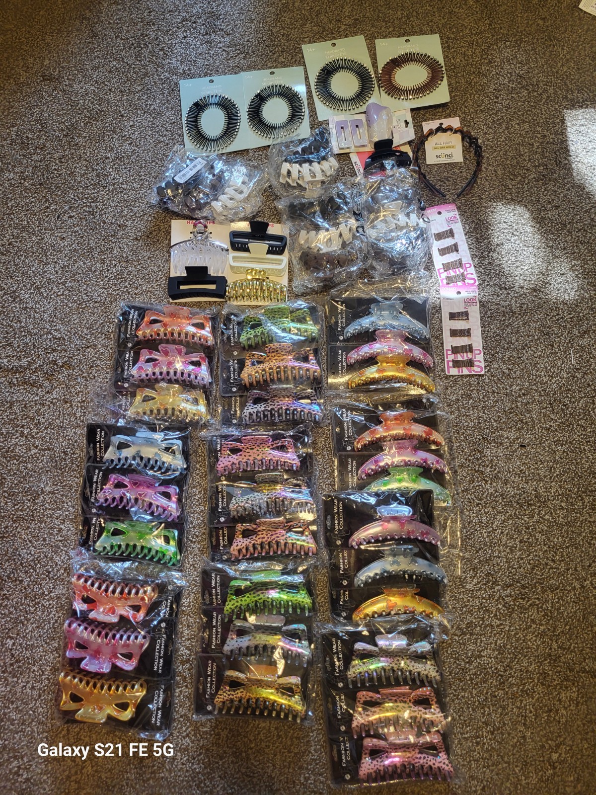 Huge Lot Of Hair Accessories. Over 150 Packs. All New Items. Some Multi Packs.