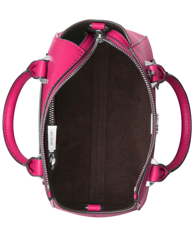 NWT Michael Kors Nolita Mini Messenger Crossbody Tote Bag Ultra Pink