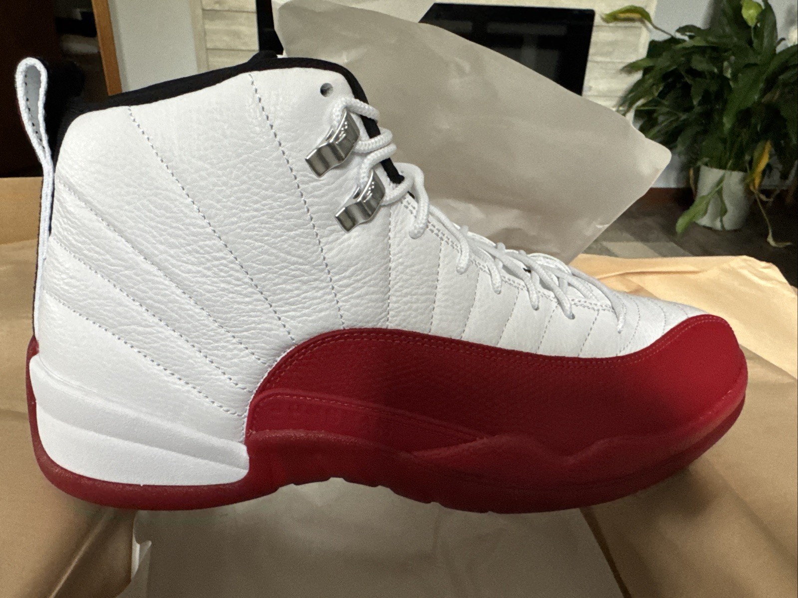 Nike Air Jordan 12 Cherry Size 13 CT8013-116 White Red NEW Authentic