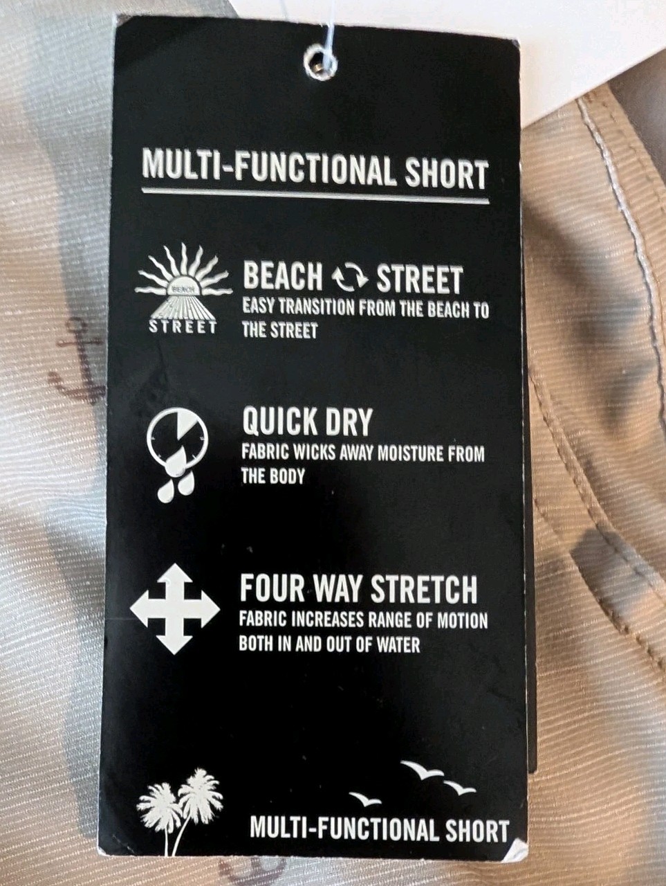 NWT Trunks Multi Functional Shorts Size W 30 Men’s With Pockets Quick Dry