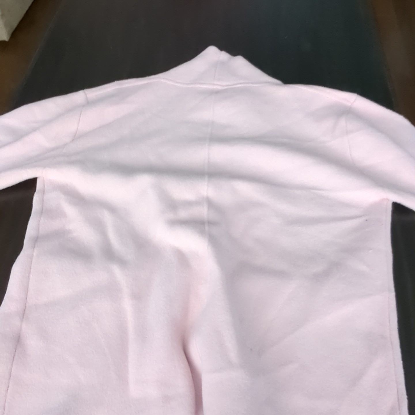 Anthropologie NVLT Soft Pink Knit Button Nylon/Poly Blazer Large L