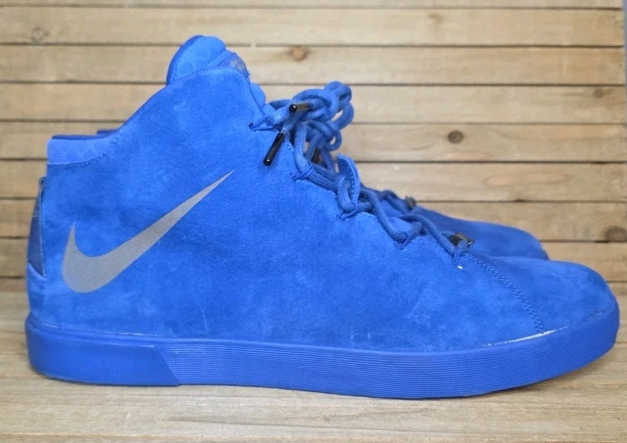 Nike LeBron XII 12 NSW Lifestyle QS Game Royal Suade 716417-400 James Sz 13 Shoe