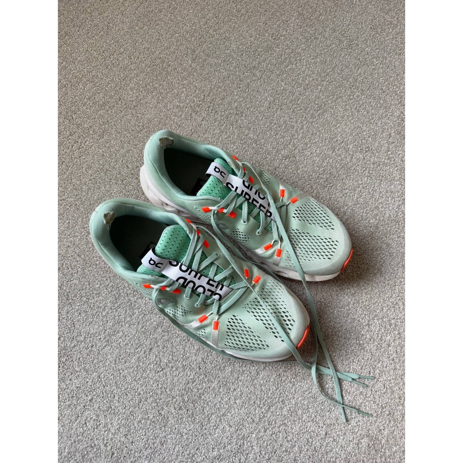 On Athletic Cloudsurfer Running Shoes Size 11 Mint Green CloudTec Phase