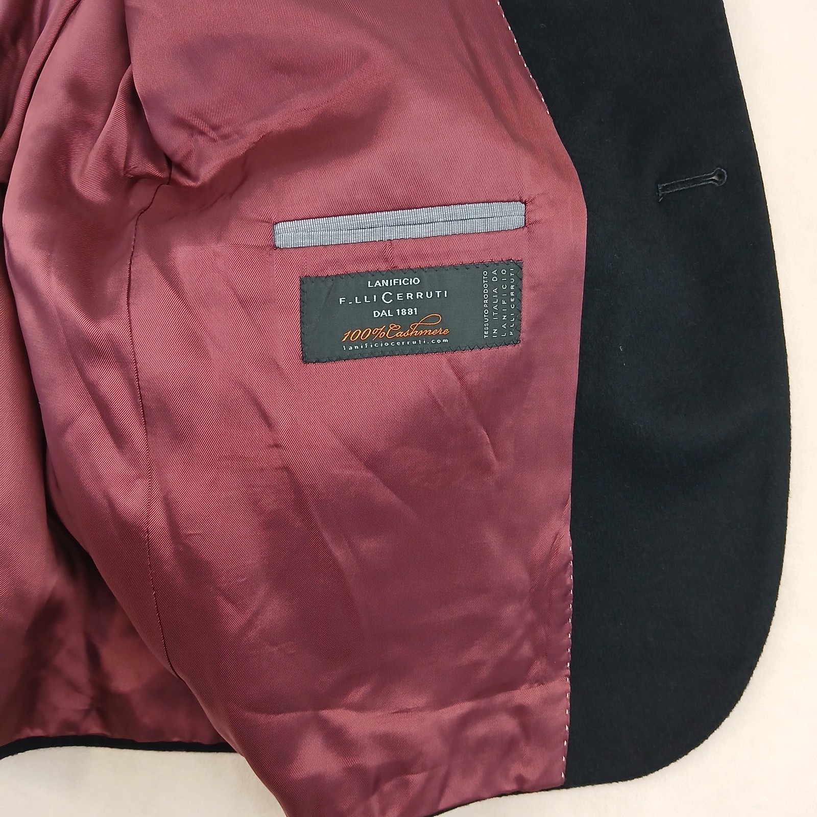 Saks Fifth Lanificio Cerruti 46R Mens Blazer Jacket Cashmere 21×29 **FITS 42R **