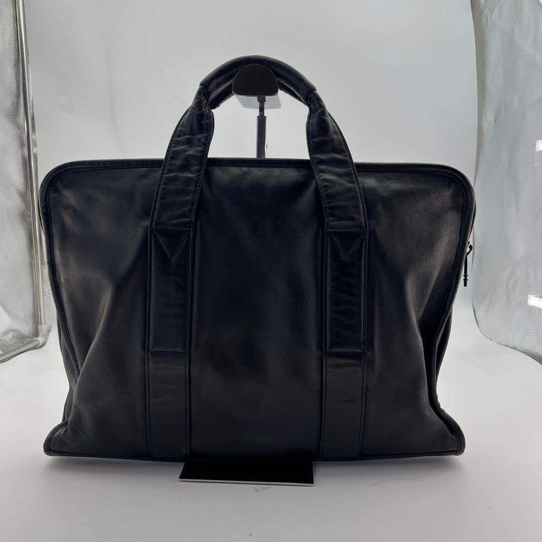 Tumi 907D3 Genuine Leather Briefcase Black A4 Business Bag Zipper Men 39cm