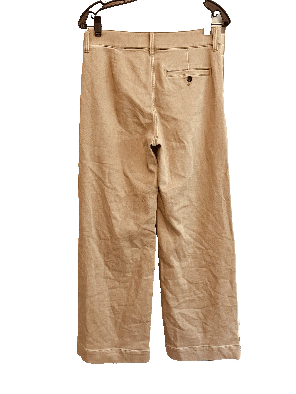 29) FAHERTY TERRY SAILOR Trouser Desert Khaki Wide Leg Trousers Pants Womens
