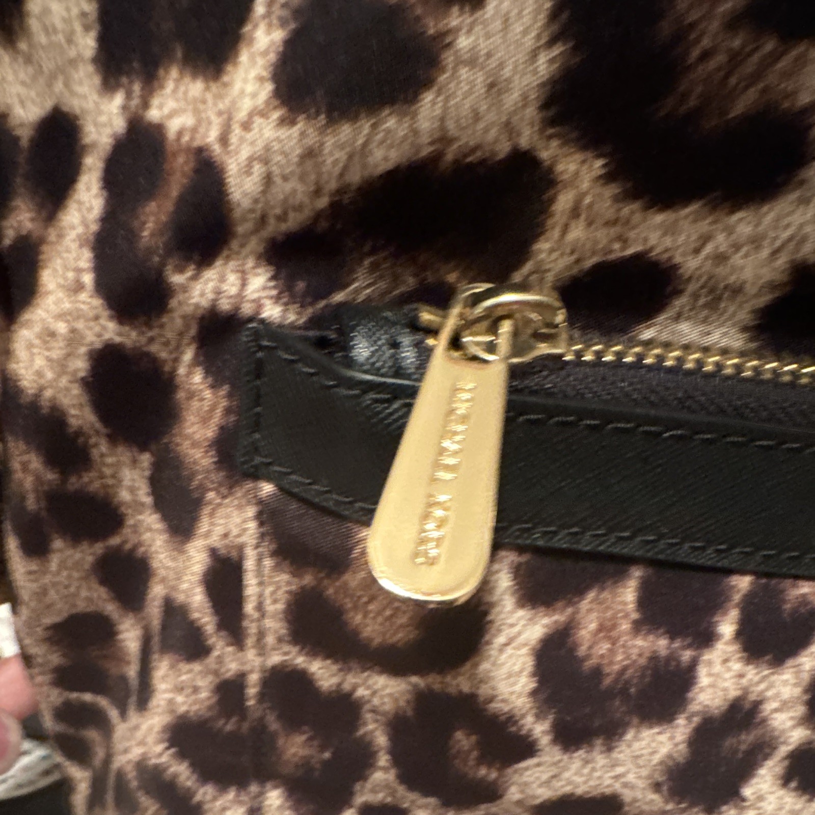 MICHAEL Michael Kors Leopard Print Backpack Brown/Black Gold Hardware