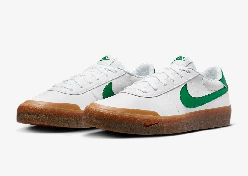 NEW Nike Court Shot White Malachite Green Gum FQ8146-109 Mens SHOE Size 10.5 NIB