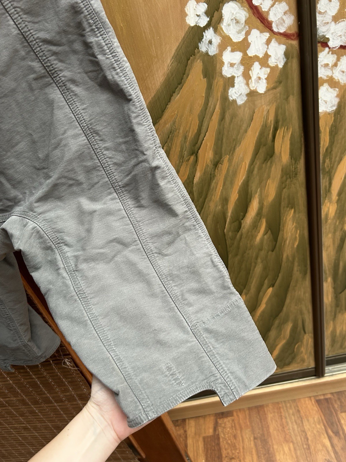 Rundholz DIP Grey Drop Crotch Cropped Pants Size XS Avant-Garde Lagenlook