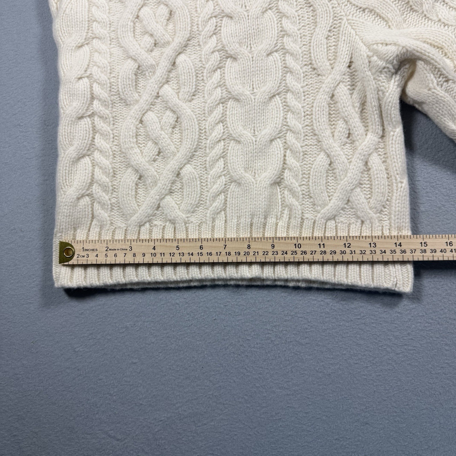 Todd Snyder Woolrich Cable Knit Shorts Sz L 100% Merino Wool Cream NWT $428