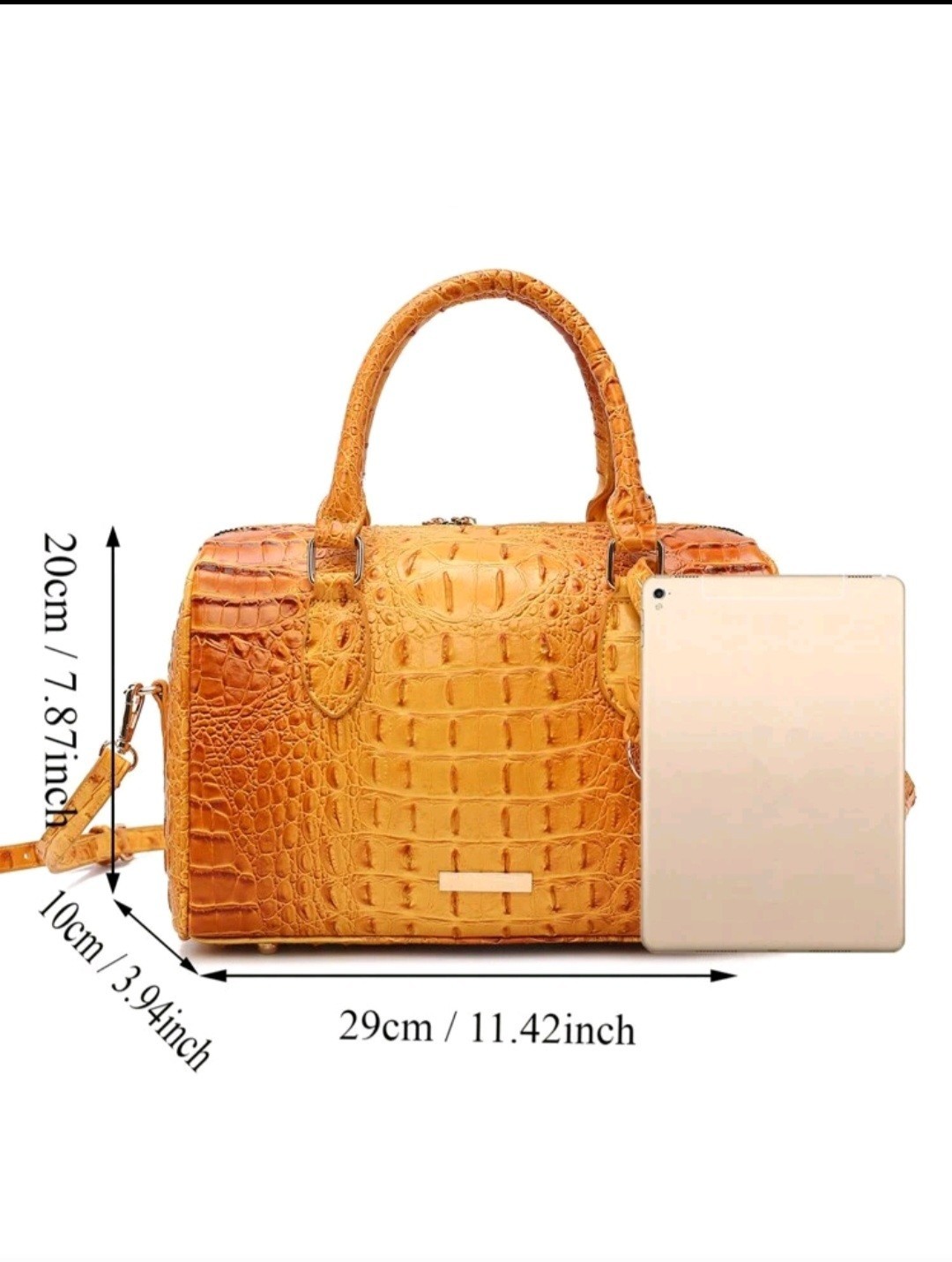 Luxury Crocodile Pattern handbag women classic Boston and Shoulder bag