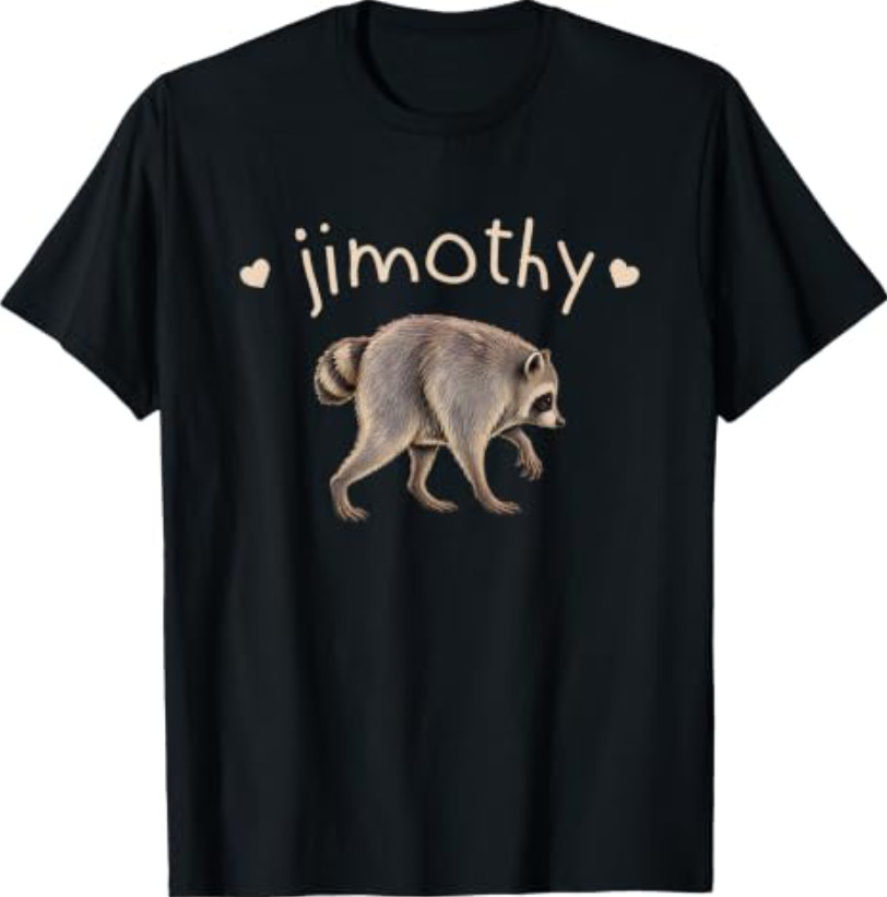 Retro Viral Raccoon Meme Jimothy T-Shirt