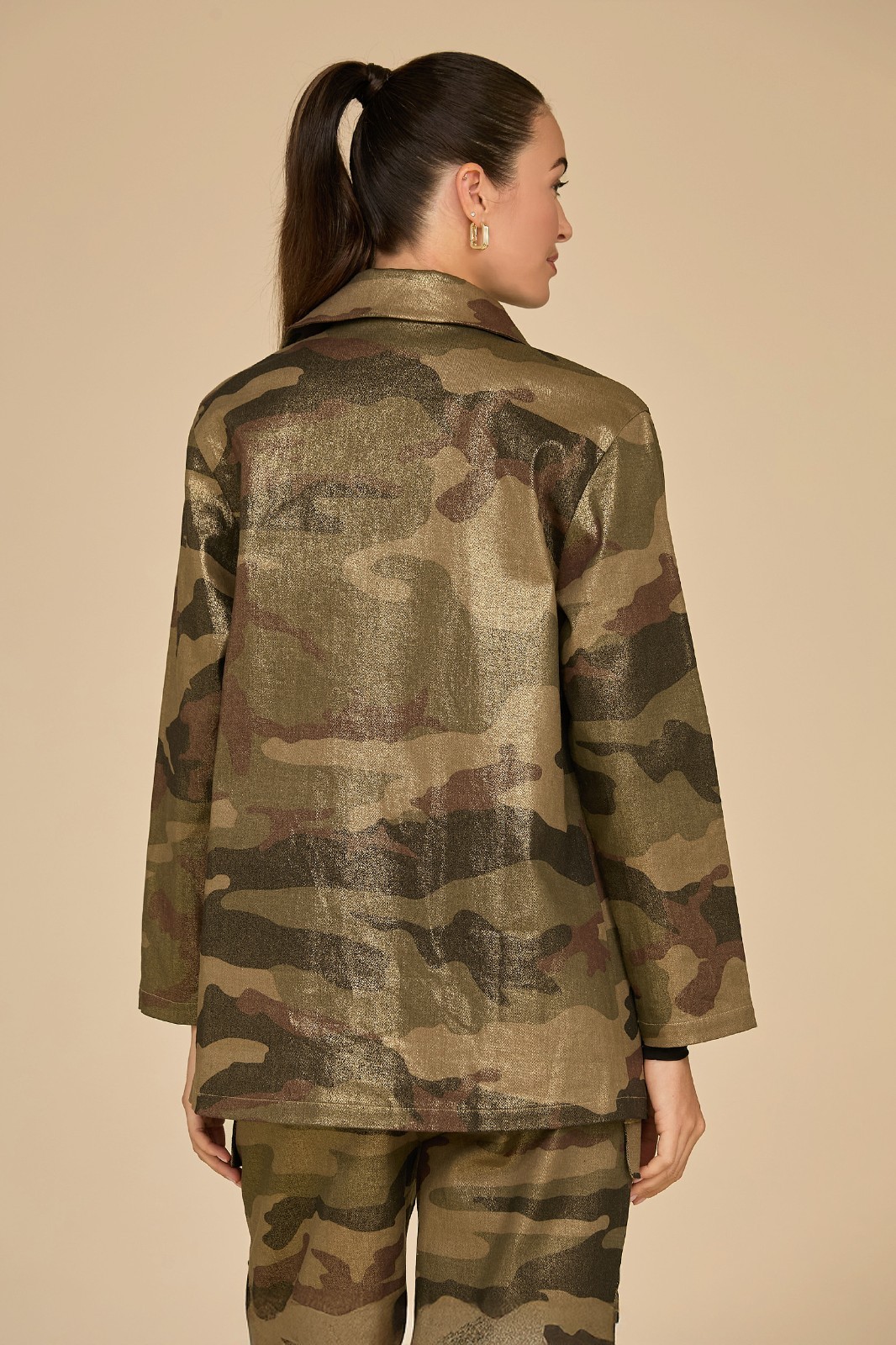 Milan Gold Dusted Cargo Jacket Camo THE NOLI SHOP