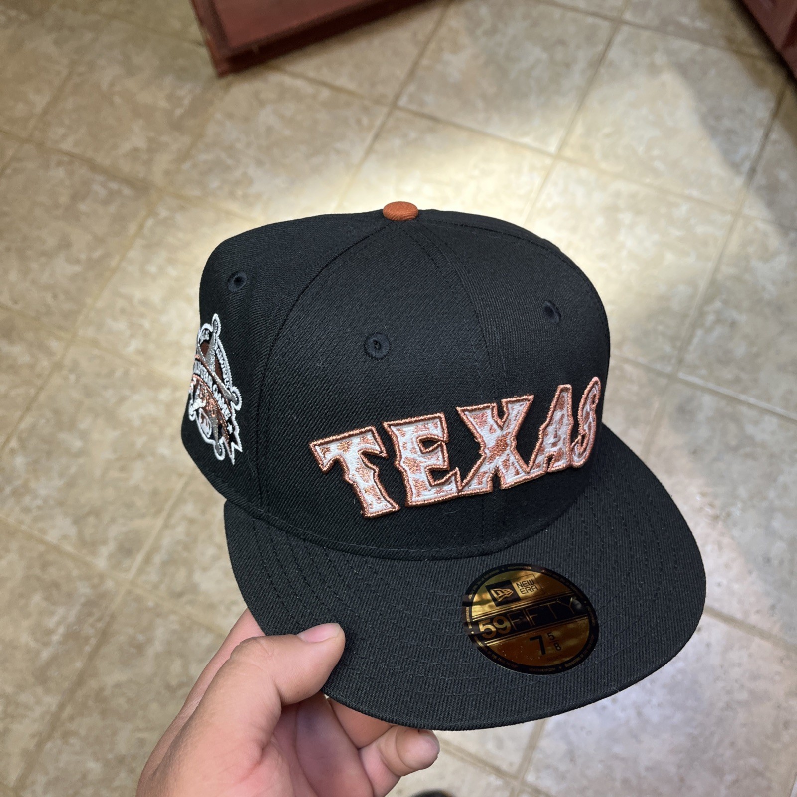 New Era x Prociety Texas Rangers CATTLE RANCH COW BEVO 59Fifty Size 7 5/8