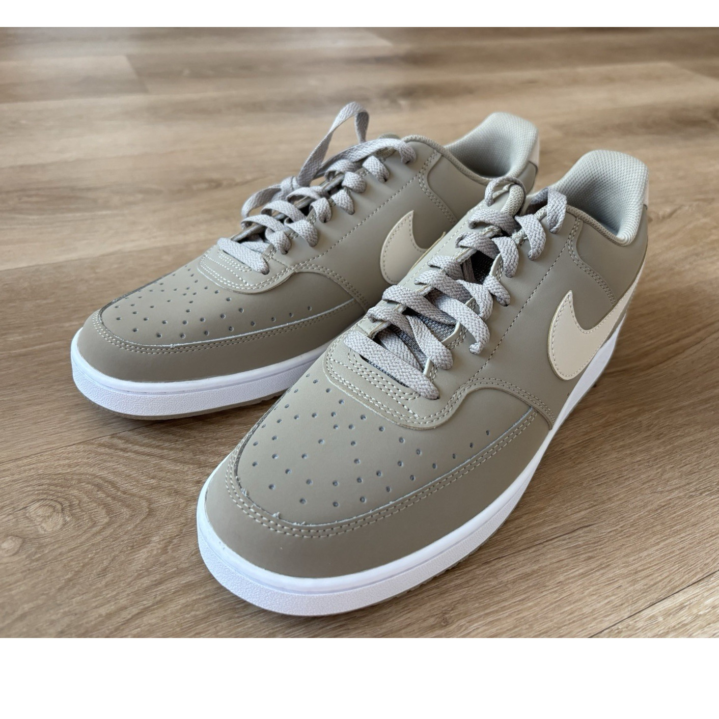 Nike Court Vision Lo Khaki/Sanddrift/White Low Top Leather HM6193-247