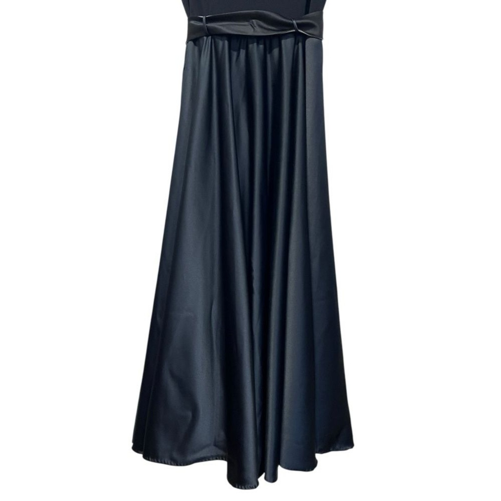 Scott McClintock | Black Low Back Sleeveless A Line Maxi Gown Dress 14