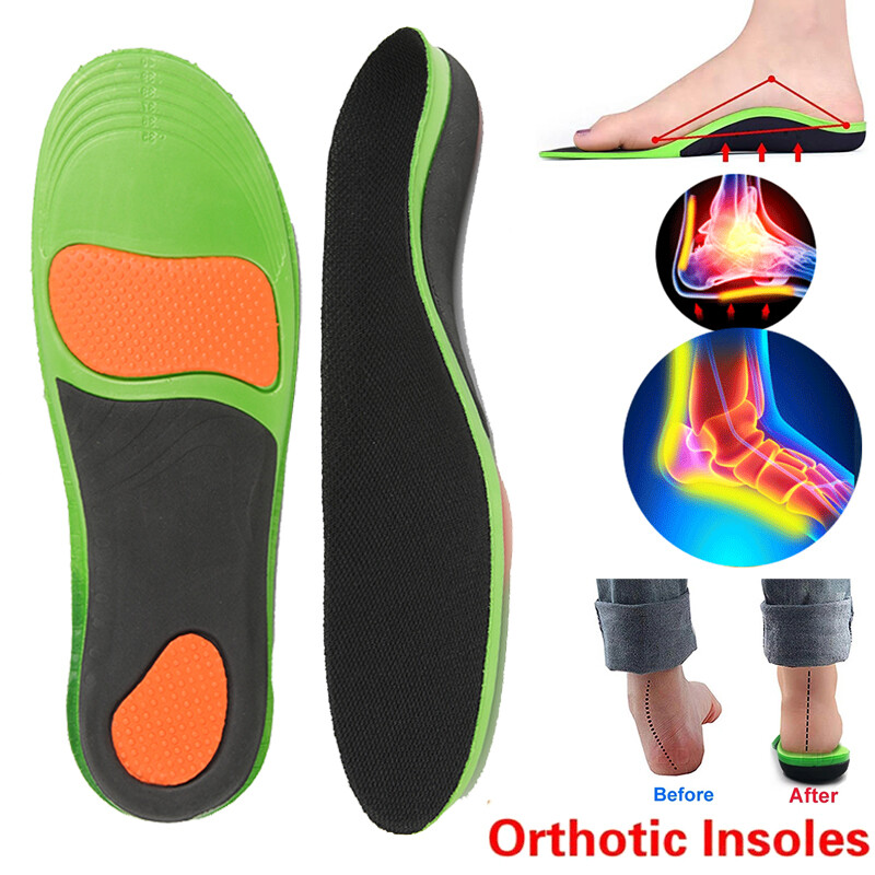 Ergonomic Insoles Gel Orthotic Running Insert Shoe Pad Arch Support Heel Cushion