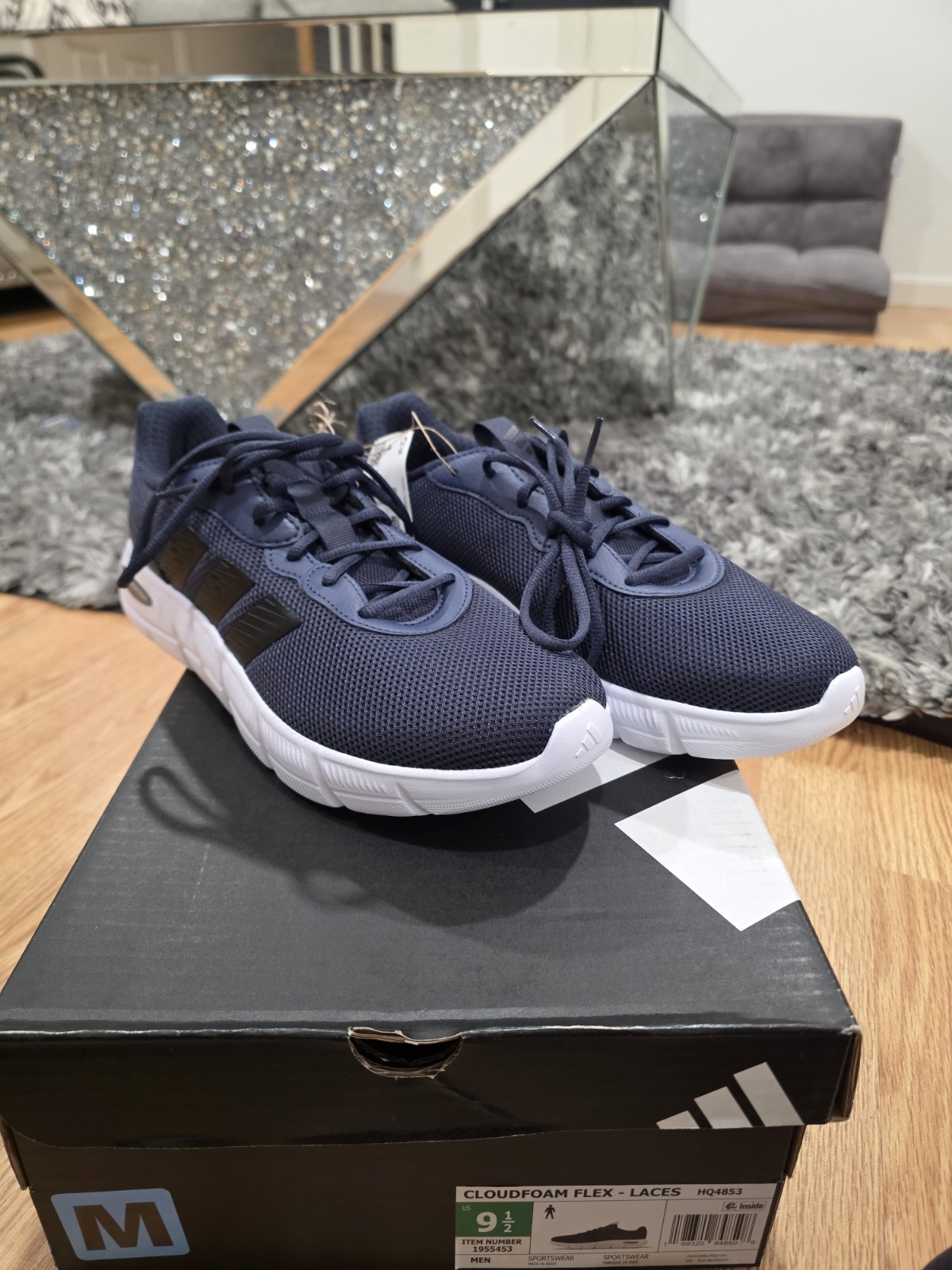 Adidas Cloudfoam Flex-Laces sneakers in Shadow Navy (NEW) 9.5 MEN