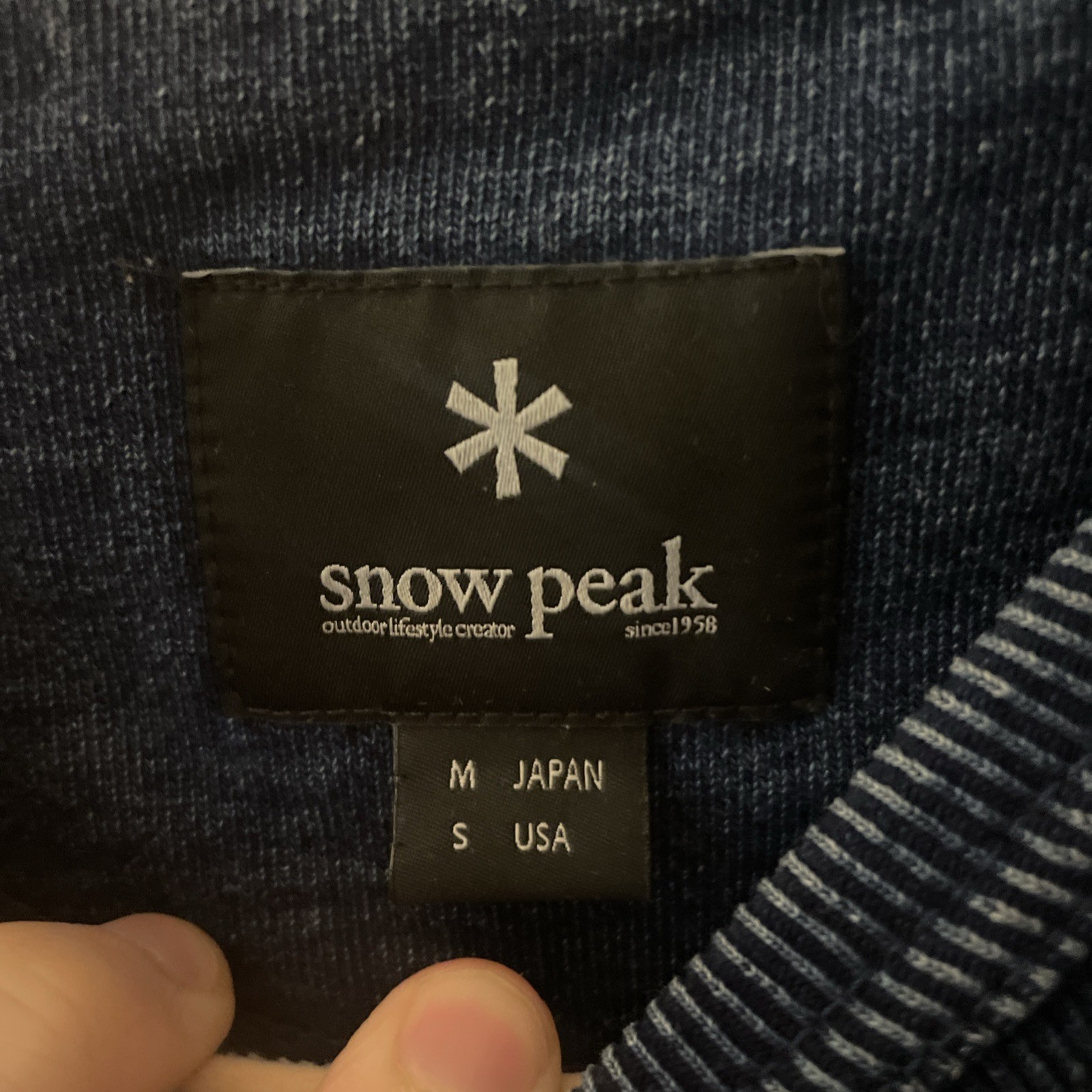 Snow Peak Camping Indigo Sweatshirt 2017 Japan Collection SW-17SU101