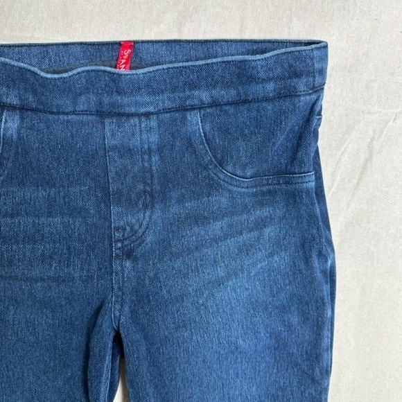 Spanx 5 Pocket High Rise Soft Knit Fabric Jean-Ish Ankle Leggings Blue Size S/P