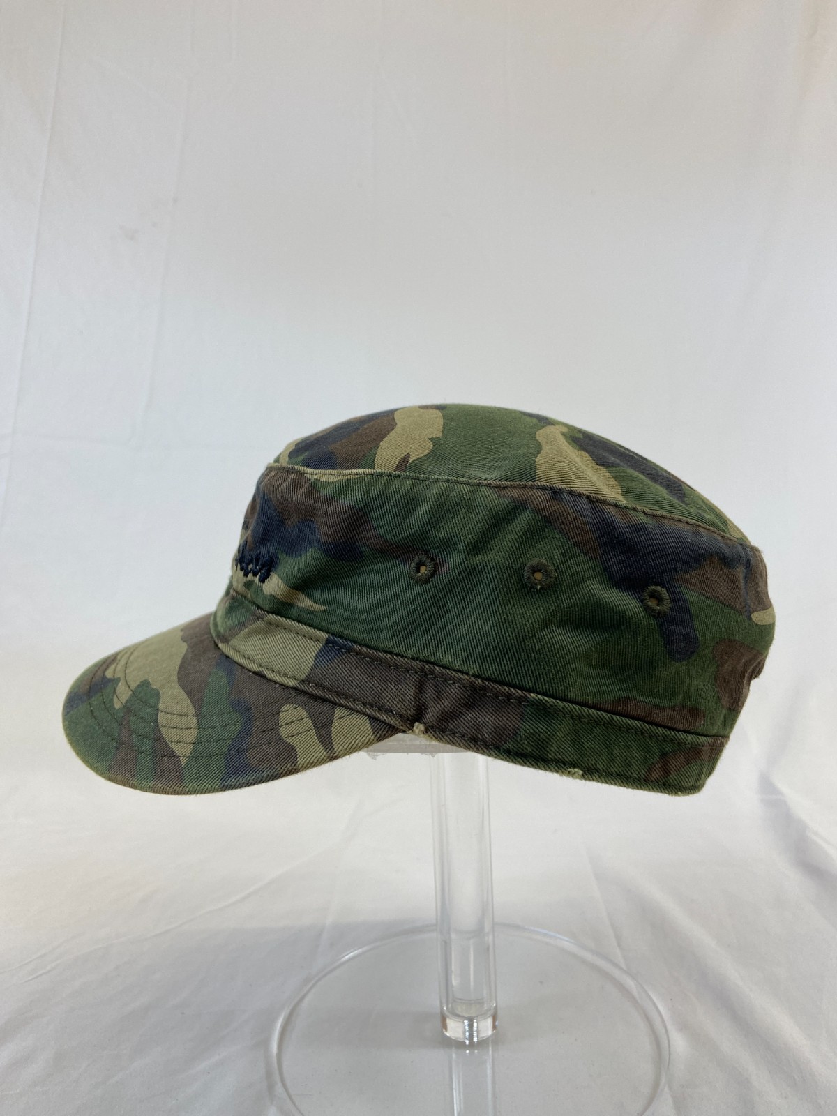 Frac Tech Services Cadet Cap Strapback Hat Camo Distressed Casual Work Wear OSFA