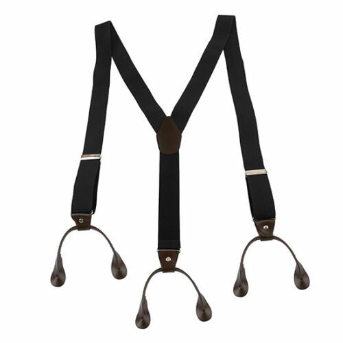TECHTONGDA Hot Adjustable 4 Color Button Holes Link Men’s Elastic Suspenders