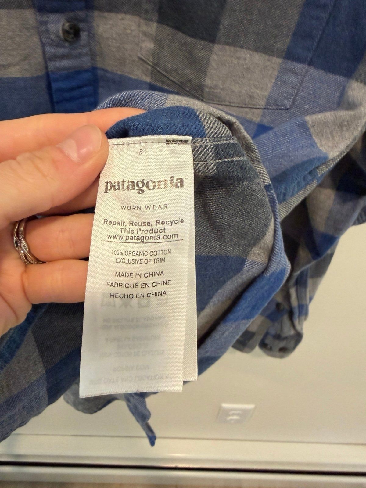 Patagonia 100% Organic Cotton Flannel