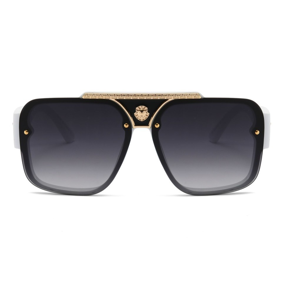 Men’s Sunglasses Classic Hip Hop Flat Top Cholo Swag Square Black Lens Fashion