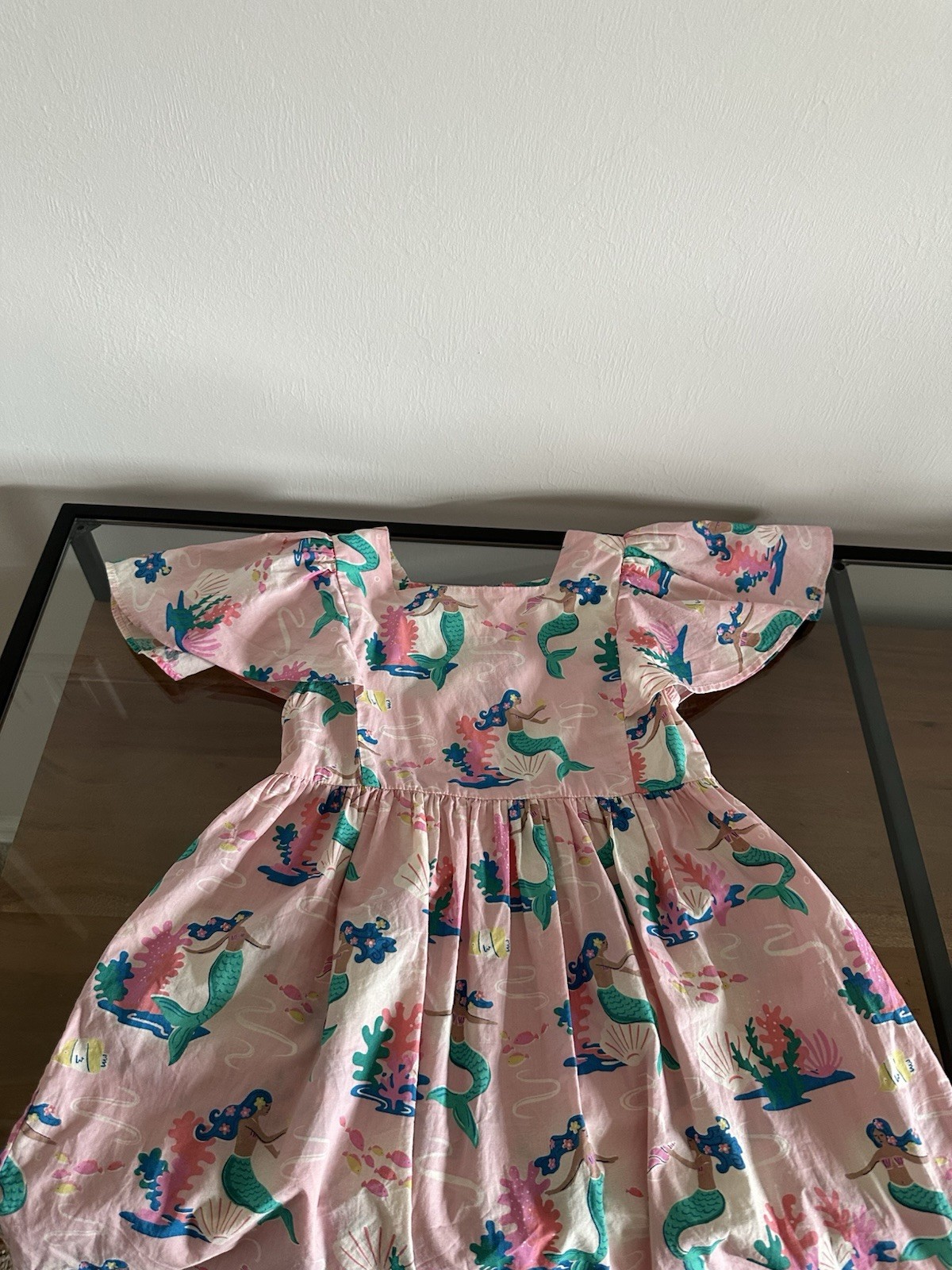 Mini Boden Charming Pink Sea Life Mermaid Dress Size 7-8