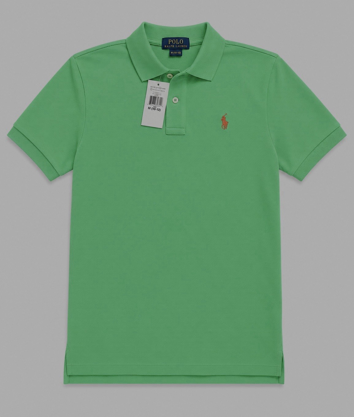 Polo Ralph Lauren Cotton Mesh Polo Shirt Boys Green Size M 10-12