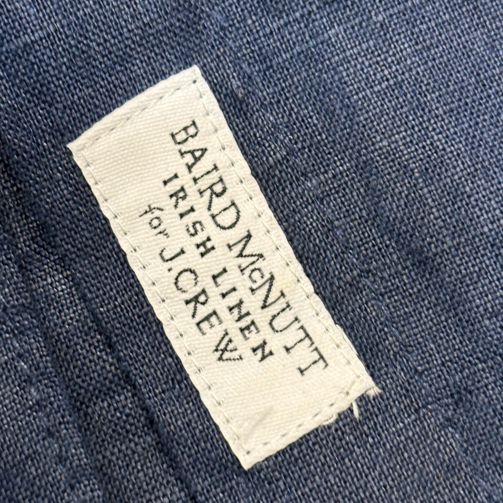 J. Crew Baird McNutt Women Irish Linen Slim Shirt Top Size 12T 12 Tall C130 -19