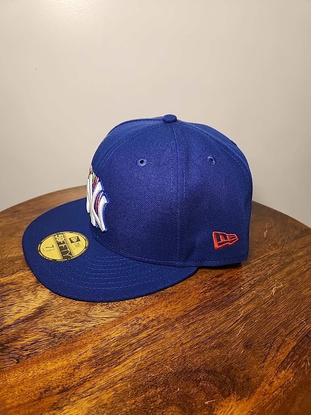 New York Yankees Hat Cap Fitted 7 1/2 1996 World Series Patch New Era 59FIFTY